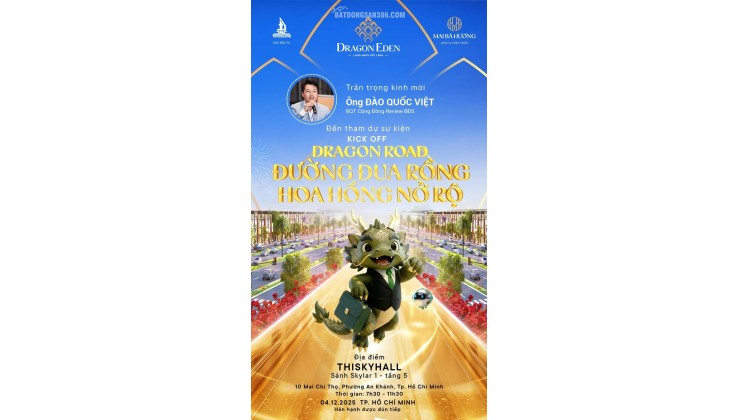 Booking đất dự án Mai Bá Hương Dragon Edern giá tốt nhất lô đẹp