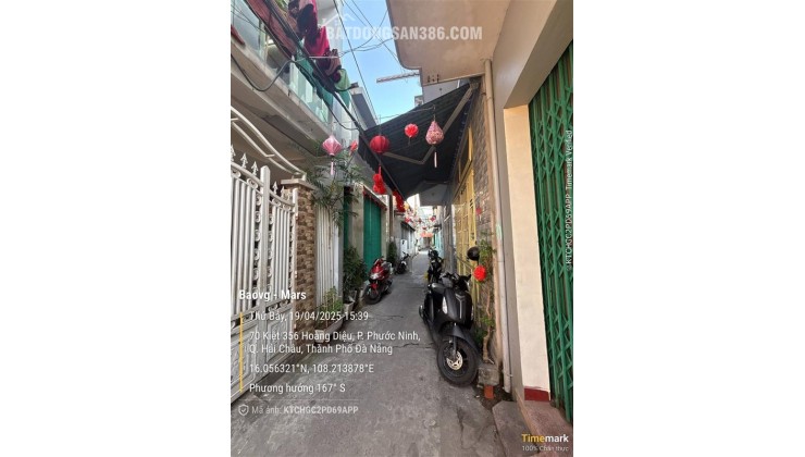 Bán nhanh nhà 2 tầng kiệt 356 Hoàng Diệu, Đà Nẵng.