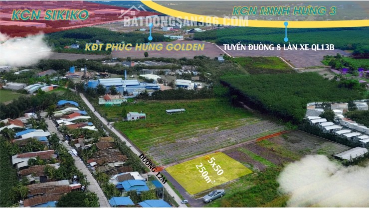BÁN GẤP 200triệu là mua được 215m2 ĐẤT KCN MINH HƯNG - CHƠN THÀNH - ĐỒNG NAI