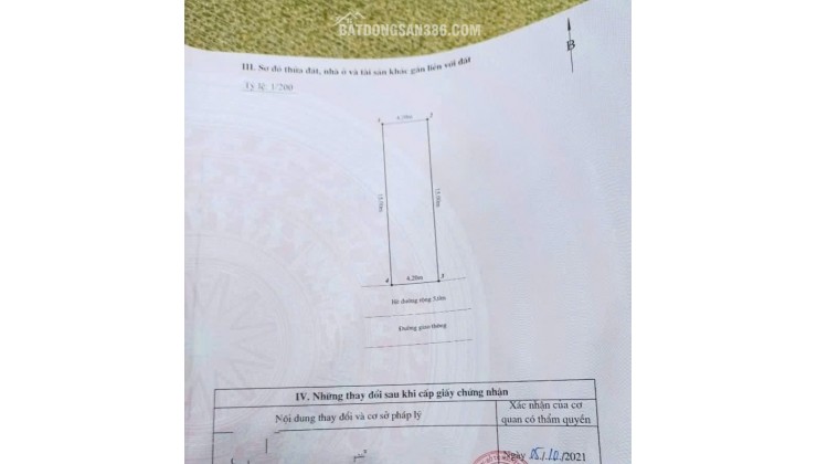 Đất mặt đường Bùi Viện - TĐC Tam Kỳ, Vĩnh Niệm, 63m, Giá 6.6 tỉ