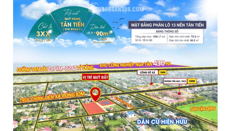  ĐẤT NỀN TRUNG TÂM NGA SƠN – TIỀM NĂNG SINH LỜI X2, X3 