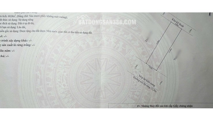 Nhà lô 22 Lê Hồng Phong, mặt đường 22m siêu to, 60m 4 tầng, Giá 9.1 tỉ