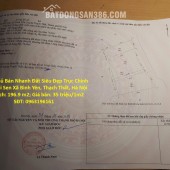 Chính Chủ Bán Nhanh Đất Siêu Đẹp Trục Chính Thôn Đồi Sen Xã Bình Yên, Thạch Thất, Hà Nội