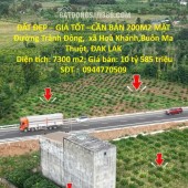 ĐẤT ĐẸP – GIÁ TỐT –CẦN BÁN 200M2 MẶT Đường Tránh Đông,  xã Hoà Khánh,Buôn Ma Thuột, ĐAK LAK