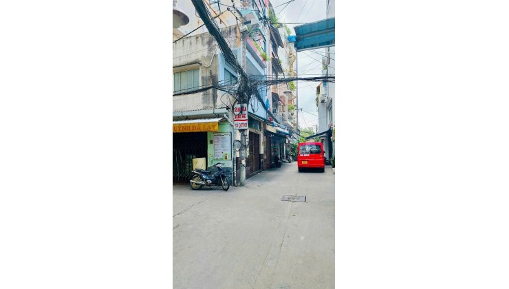 Hẻm Xe Tải 8m _Lô Góc 2 Mặt Tiền 3 Tầng 58m ngang lớn 6m Đường Đồng Nai Quận10_12.8Tỷ