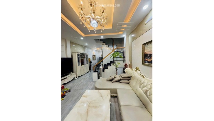 GIẢM SHOCK CÒN 9.9 TỶ -Hẻm ÔTô 8M_5 tầng+ST-4PN Ngang Hiếm 5.5m_Nhà Cực Đẹp Giáp Q10