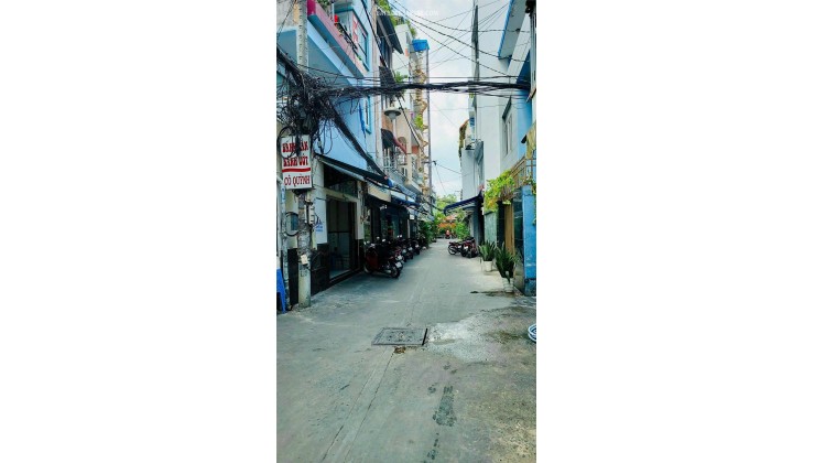 Hẻm Xe Tải 8m _Lô Góc 2 Mặt Tiền 3 Tầng 58m ngang lớn 6m Đường Đồng Nai Quận10_12.8Tỷ