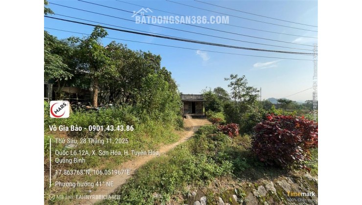 Chính chủ cần bán đất tại Tuyên Hóa, Quảng Bình.