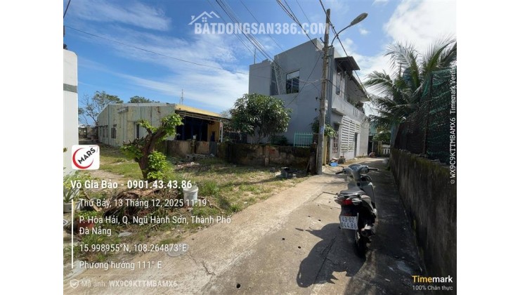 Bán đất Hòa Hải, Ngũ Hành Sơn, Đà Nẵng.