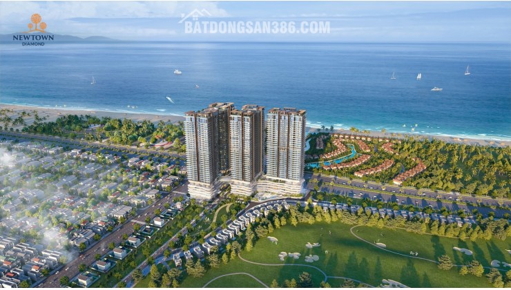 Căn hộ trực diện biển Newtown Diamond | Giá gốc CĐT | Vay 70% | Miễn lãi 24 tháng