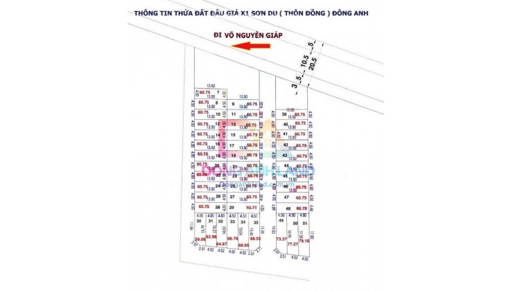 BÁN ĐẤT ĐẤU GIÁ X1 SƠN DU PHÚC THỊNH, ĐÔNG ANH
Đường Sơn Du, Xã Nguyên Khê, Đông Anh, Hà Nội