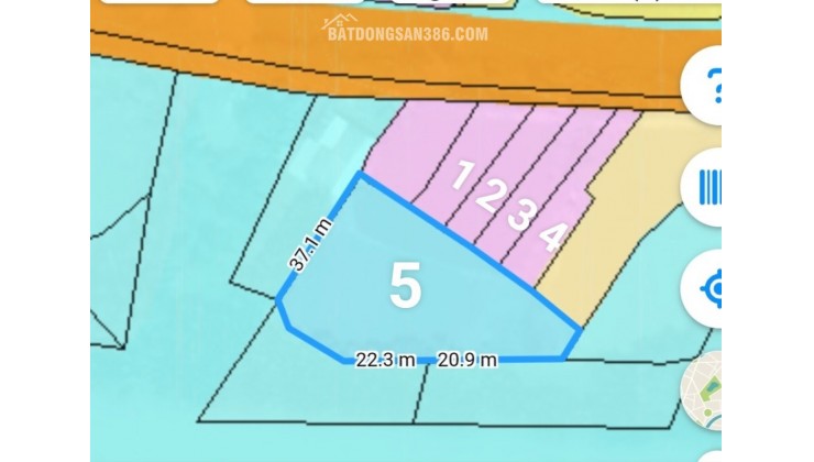 Bán lô đất thổ phân lô mặt tiền đê bao giá 7,5 tỷ