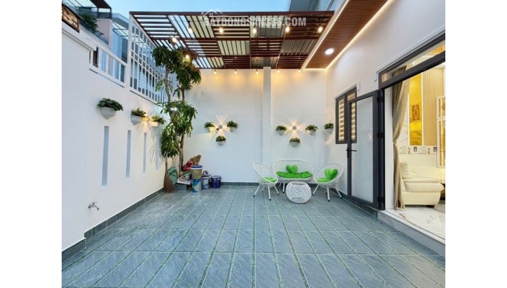 Nhỉnh 5ty - Nhà ngang 6 x 19m - đường nhựa 8m - Huỳnh Tấn Phát - Nhà Bè . full nội thất