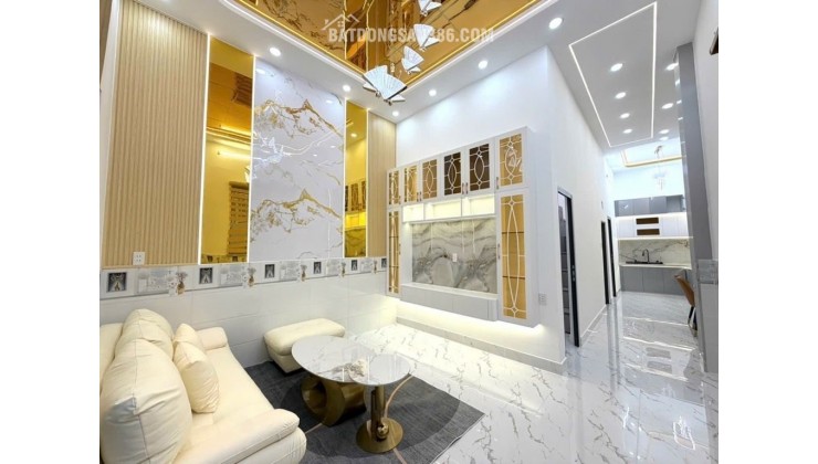 Nhỉnh 5ty - Nhà ngang 6 x 19m - đường nhựa 8m - Huỳnh Tấn Phát - Nhà Bè . full nội thất