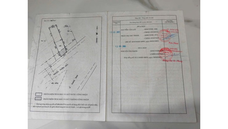  CẦN BÁN NHÀ CẤP 4 MẶT TIỀN SỐ 2  NGUYỄN THƯỢNG HIỀN - TP HỒ CHÍ MINH