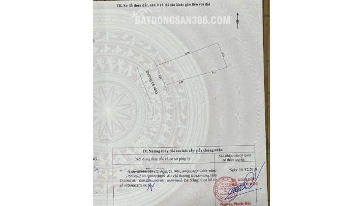 CHỈ 3.X TỶ - Ô TÔ ĐỖ – HÒA THỌ ĐÔNG – ĐẤT 85M2 (5×17) – GẦN CHỢ HÒA CẦM.