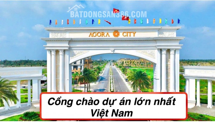 Chỉ 650 Tr sở hữu sổ hồng thửa đất 112m2 tại Agora City Thủ Thừa- hỗ trợ vay  70% Son 0987449422