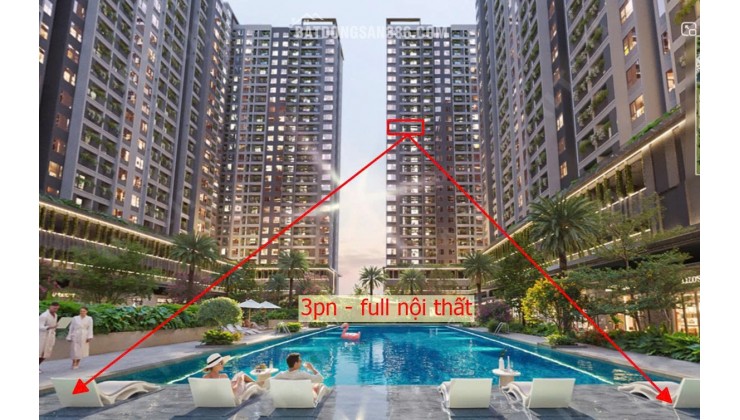 SUẤT NỘI BỘ THE WIN CITY - CĂN 3PN FULL NÔI THẤT 3.2 TỶ