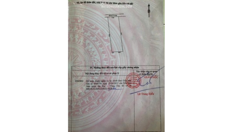 BÁN 1025 M² ĐẤT PHƯỜNG KIM DINH (LONG HƯƠNG MỚI) GIÁ RẺ. LH:0906735462.