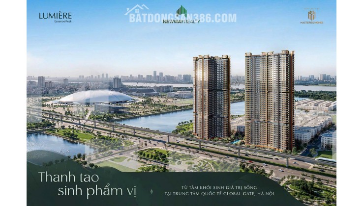 Quỹ căn ngoại giao, LUMIÈRE ESSENCE PEAK  Cổ Loa view hồ, giá chỉ 1.45 tỷ