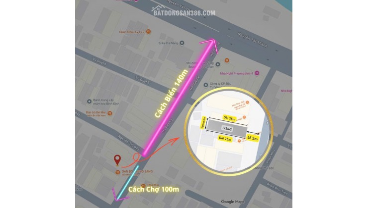 CHÍNH CHỦ BÁN 125M2 ĐẤT BIỂN NGAY TTTP ĐÀ NẴNG, SHR, CHỈ 12.5 TỶ. LH:0779089999.