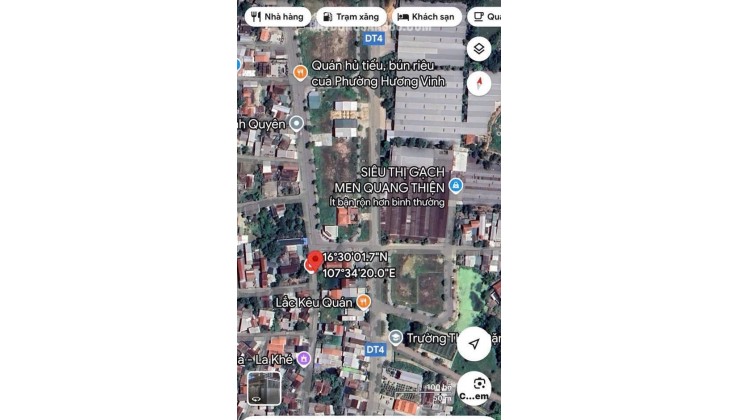 SIÊU PHẨM MẶT TIỀN LA KHÊ - HƯƠNG VINH: NGANG 9M CỰC KHỦNG - GIÁ CHỈ 1.X TỶ