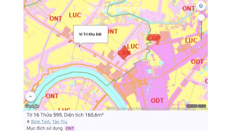 Bán lô đất thổ mặt tiền tỉnh lộ 833 giá 2 tỷ