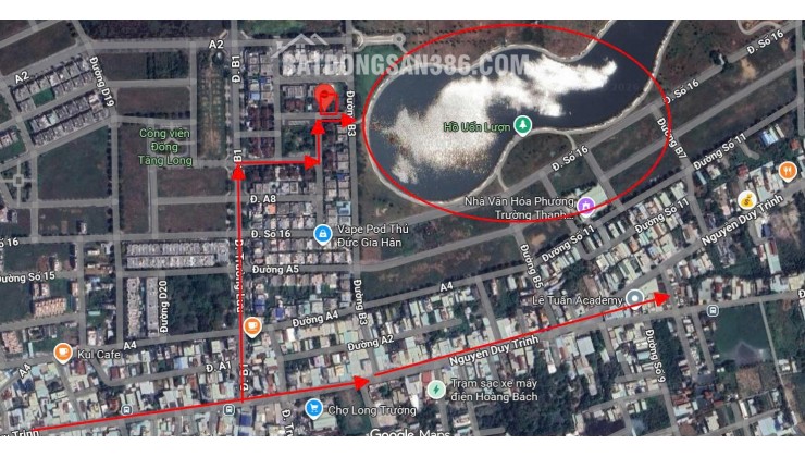 Biệt thự đơn lập 3 tầng View hồ View CV KĐT Đông Tăng Long - 420m2  rẻ 15 tỷ