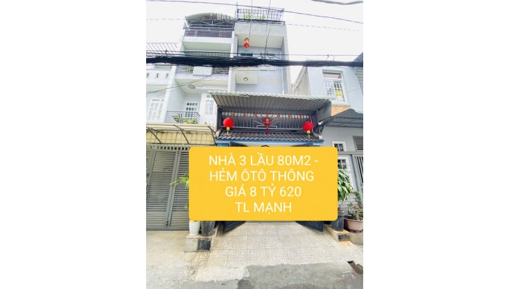 CHỦ NGỘP GẤP BÁN - NHÀ 3 TẦNG - HẺM Ô TÔ - ĐƯỜNG SỐ - LINH TÂY