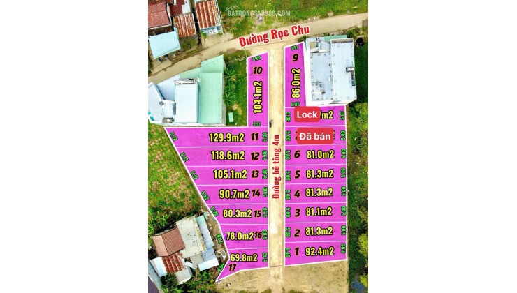 Bán đất thổ cư diên điền, diên khánh 79-129m2, giá dưới 1 tỷ, giá chính chủ, đầu tư f0