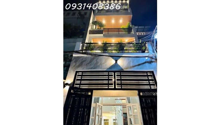 Nhà 4 tầng Phạm Văn Chiêu, Gò Vấp: 60m2, 3PN, sổ hồng, giá 8.5 tỷ thương lượng, vị trí đẹp, tiện ích đầy đủ, liên hệ 0931408386.