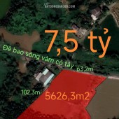 Bán lô đất thổ phân lô mặt tiền đê bao giá 7,5 tỷ