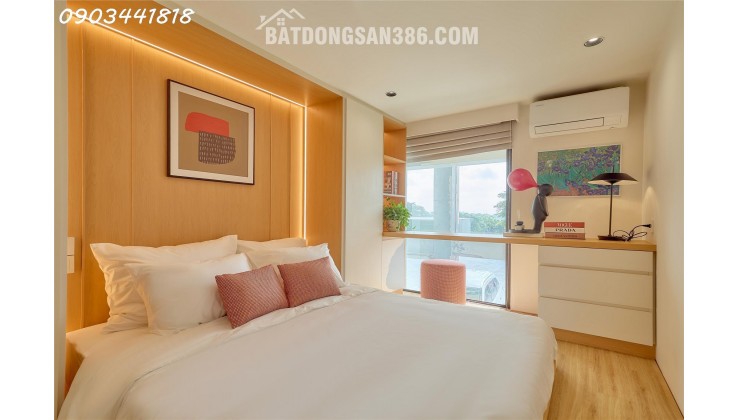 Cho thuê căn hộ 1PN + 1 Sun Urban City Hà Nam 45m² xây dựng thông tầng, view hồ đẹp, full nội thất