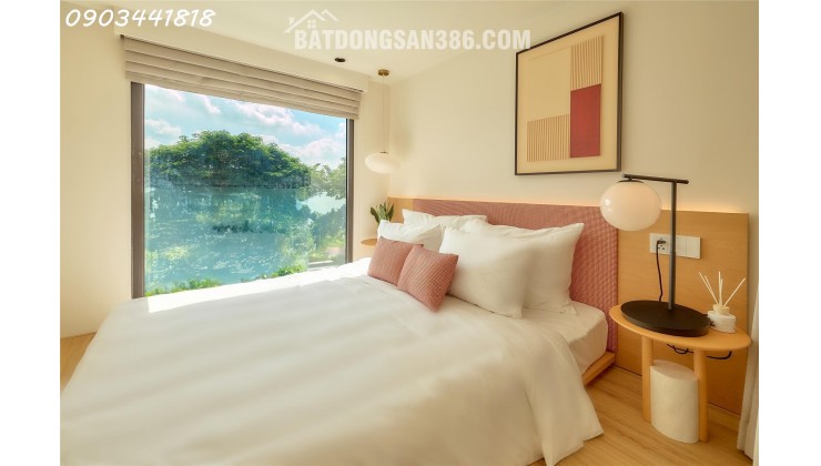 Cho thuê căn hộ 1PN + 1 Sun Urban City Hà Nam 45m² xây dựng thông tầng, view hồ đẹp, full nội thất