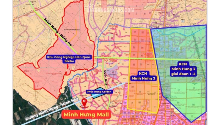 CƠ HỘI ĐẦU TƯ ĐÓN SÓNG CÔNG NGHIỆP – ĐẤT ĐẸP NGAY KCN Minh Hưng 3, Chơn Thành