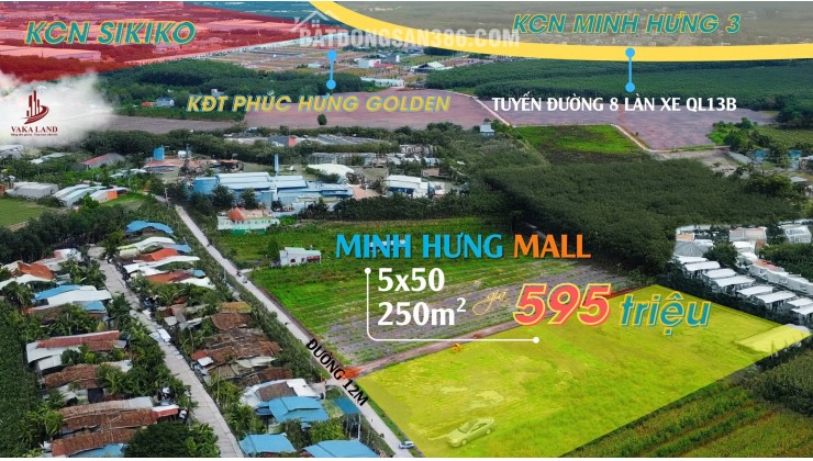 CƠ HỘI ĐẦU TƯ ĐÓN SÓNG CÔNG NGHIỆP – ĐẤT ĐẸP NGAY KCN Minh Hưng 3, Chơn Thành