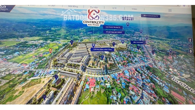 Mở bán đợt 1 dự án Centrix city Đại Phúc Thái Nguyên