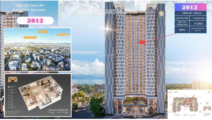 The Sang tầng cao view pháo hoa ĐN Downtown - Chính chủ bán căn 2PN - Cam kết giá tốt nhất thị trường