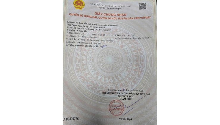 Bán Đất Khu Dân Cư Phước An Nhơn Trạch Giá Rẻ