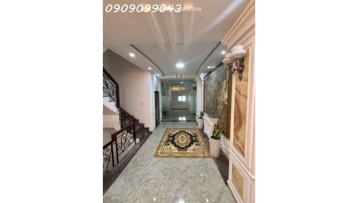 SIÊU PHẨM 6 TẦNG FULL NỘI THẤT SỊN MỊN Ô TÔ TRÁNH-SÁT MẶT TIỀN-THANG MÁY ĐỨC ĐƯỜNG PHAN VĂN TRI PHƯỜNG 5