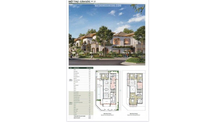 Lô Góc Biệt Thự chuẩn HOA HẬU không có lô thứ 2 *** tại Khu Đô Thị The Link City ( Khu DT Dầu Giây)