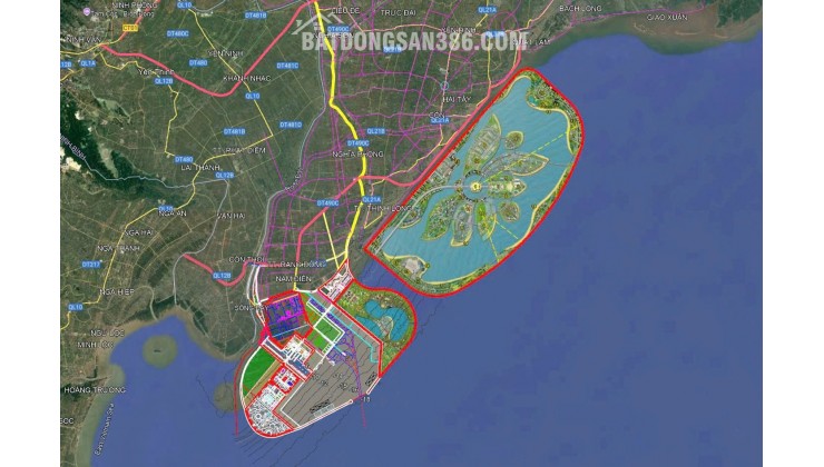 BÁN GẤP LÔ ĐẤT, 102m, mặt tiền 6m, nhỉnh 1 tỷ, đặc khu kinh tế Ninh Cơ, Ninh Bình