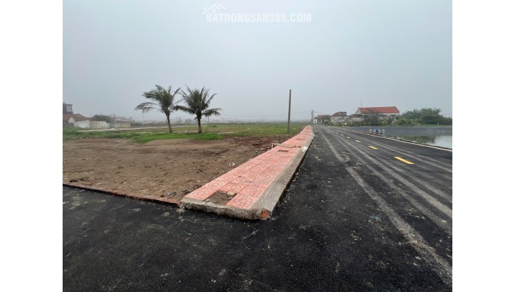 BÁN NHANH LÔ GÓC, 105m, mặt tiền 5.6m, hơn 1.5 tỷ, đặc khu kinh tế Ninh Cơ, Ninh Bình, sát biển