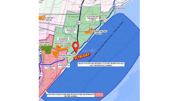 Cơ hội đầu tư đón sóng siêu dự án nghỉ dưỡng Xuân Thiện, sát bãi tắm, khu KT Ninh Cơ chỉ với 1,5 tỷ