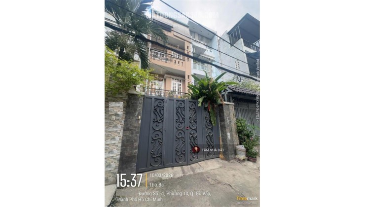 Gần kênh Tham Lương! Bán nhà hẻm xe hơi 3 tầng + 68.1m2 + giá 7,2 tỷ LH 0933523239