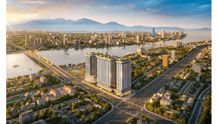 Duy nhất căn view sông Hàn ngay đầu cầu Rồng giá 4tỷ7x, tặng gói nội thất Châu Âu 300tr, sổ lâu dài