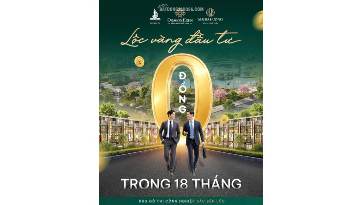 Dragon Eden cơ hội đầu tư không gốc không lãi 18 tháng, lợi nhuận ổn định 20 năm. Vũ 0933910039