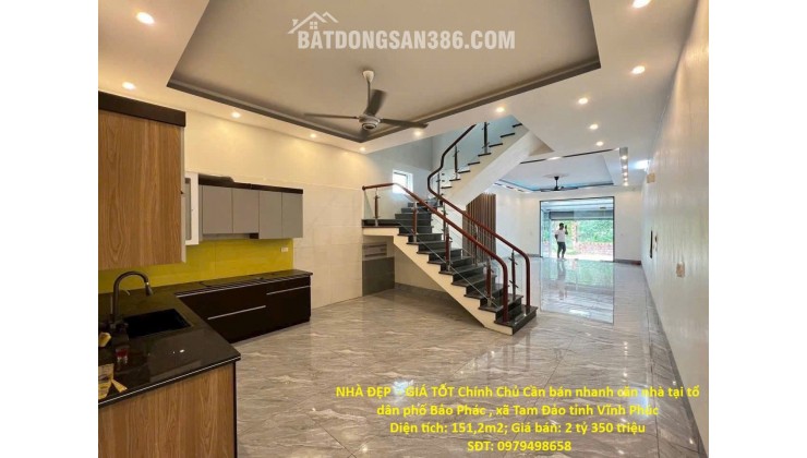 NHÀ ĐẸP  - GIÁ TỐT Chính Chủ Cần bán nhanh căn nhà tại xã Tam Đảo tỉnh Vĩnh Phúc