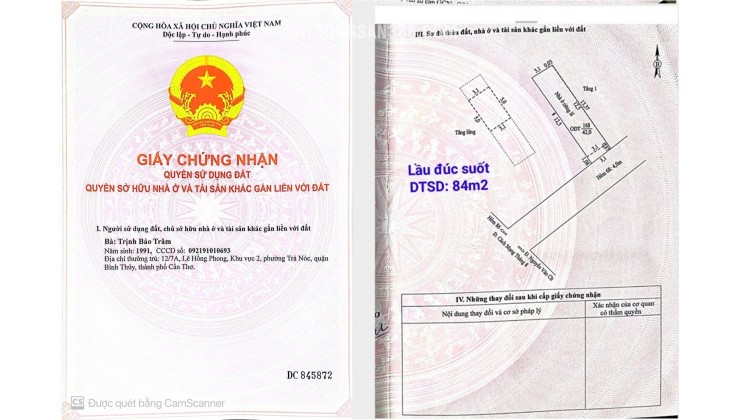 NHÀ ĐẸP GIÁ TỐT- CẦN BÁN Tại Phường Cái Khế, Ninh Kiều, Cần Thơ