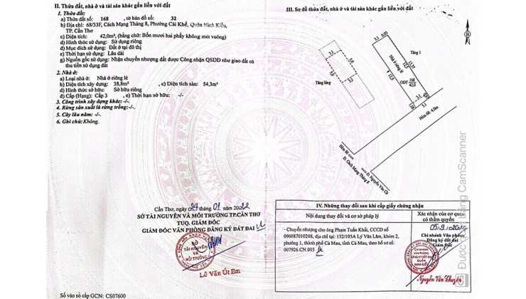 NHÀ ĐẸP GIÁ TỐT- CẦN BÁN Tại Phường Cái Khế, Ninh Kiều, Cần Thơ